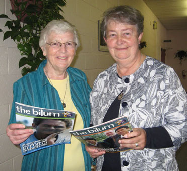 Photo of Patricia March RSM and Lois Greene, PBVM