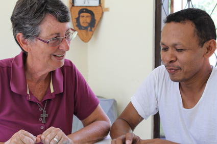 Sr Helen Nolen and Fr Natalino in Maliana, Timor-Lester