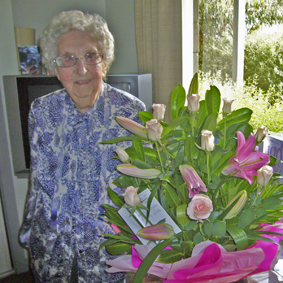 Our oldest supporter - Sylvia Muirhead on her 100th birthday